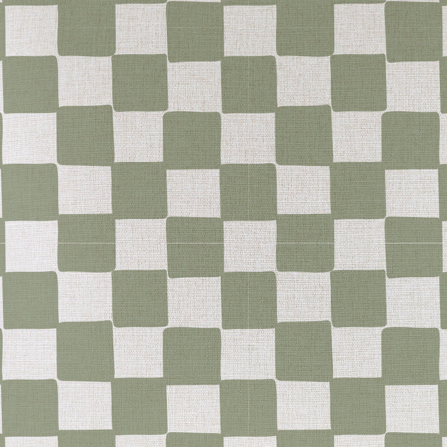 Cushion Cover-With Piping-Check Sage-35cm x 50cm